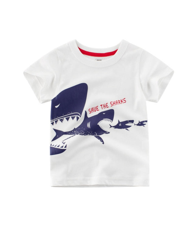 Children's Wear Summer New Korean Children's Boys Cotton T-shirt Men's Treasure In Children's Short Sleeves