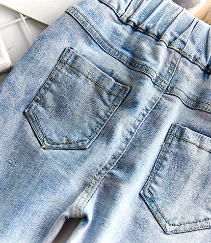 Casual Pants Stretch Trousers Girls Jeans