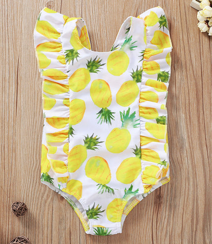 Summer Swimsuit Little Girl Toddler Baby Ladies Bikini Set Fruit Print