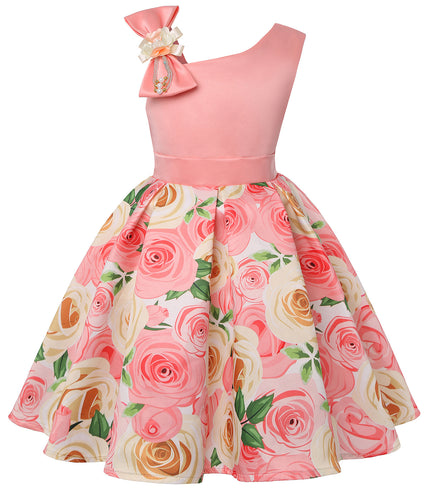 Girls' Dresses Girls' Princess Dresses Digital Print Children's Dresses