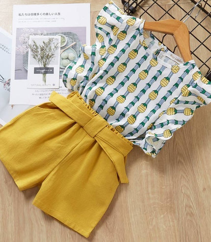 Kids Girls Clothes For Baby Girl Kids T-Shirt Shorts Suit
