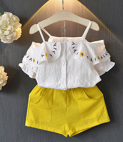 Kids Girls Clothes For Baby Girl Kids T-Shirt Shorts Suit