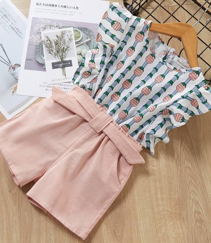 Kids Girls Clothes For Baby Girl Kids T-Shirt Shorts Suit