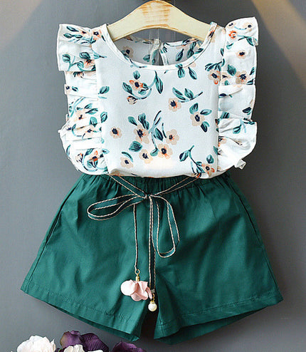 Kids Girls Clothes For Baby Girl Kids T-Shirt Shorts Suit