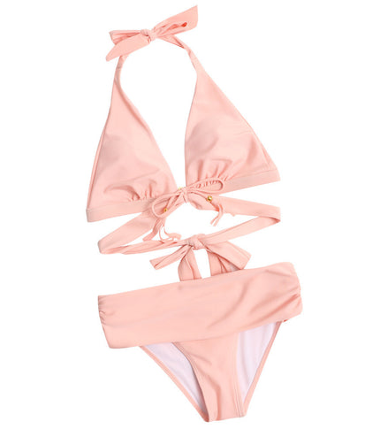 Sexy Bikini High Waist Split Swimsuit