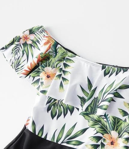 Foreign Trade Family Wear Cross-Border Nylon Printing European And American Parent-Child Swimsuits Baby Boys Girls Men'S And Women'S Clothing Yy0008