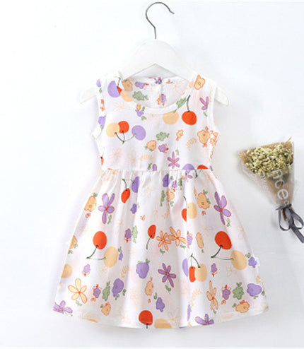 8 Style Baby Girls Dress Summer Cute Cartoon Baby Princess Birthday Party Knitted Dresses Toddler Costume Infant Kids Clothes