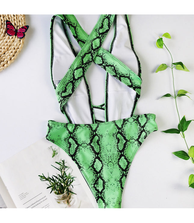 One  Piece Bandage Swimsuit Sexy Bikini