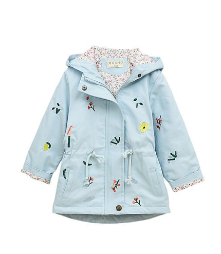 Children's Embroidered Windbreaker Jacket