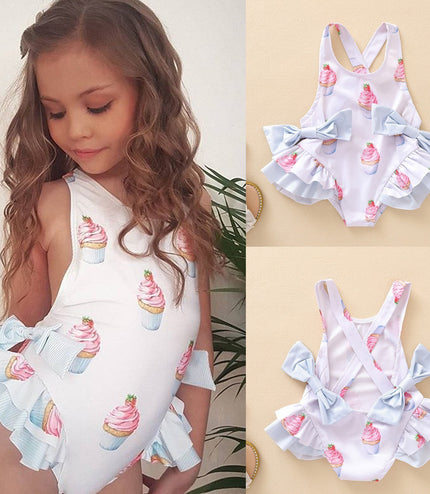 Print Kids Girls Dress Sundress