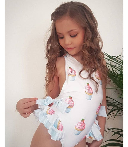 Print Kids Girls Dress Sundress