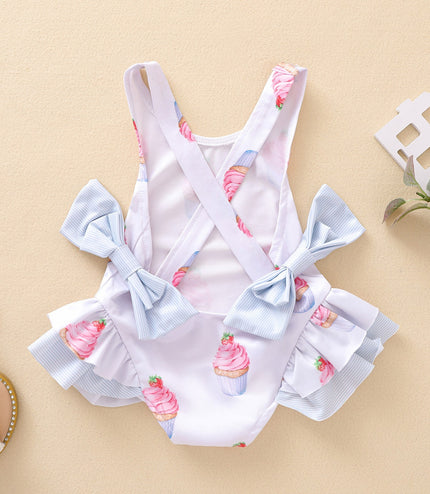 Print Kids Girls Dress Sundress