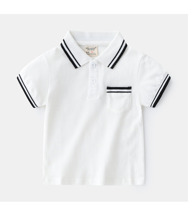 Boys' T-Shirt Summer Polo Shirt