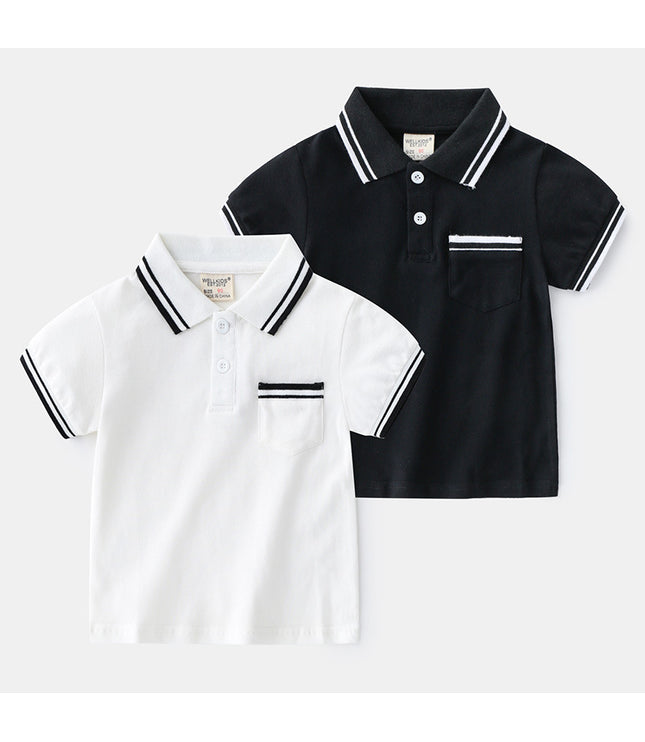 Boys' T-Shirt Summer Polo Shirt