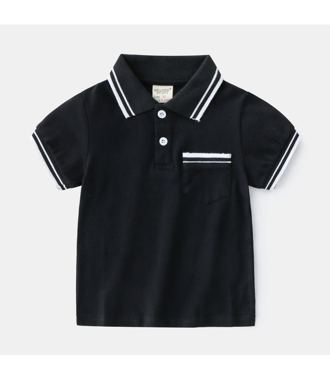 Boys' T-Shirt Summer Polo Shirt