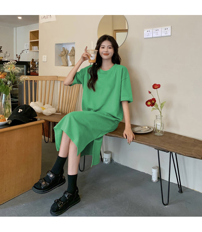 Plus Size Short Sleeve Casual Dress Women
