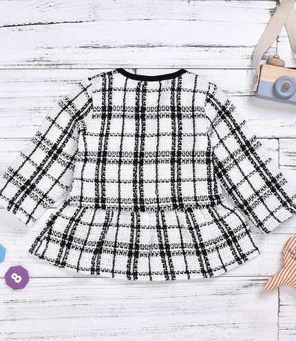 Long-sleeved Dresses Two-piece Children's Baby Small Incense Wind Suit