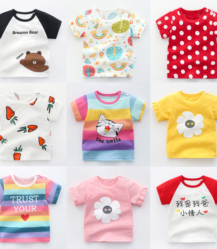 Cotton t-shirts for babies and children
