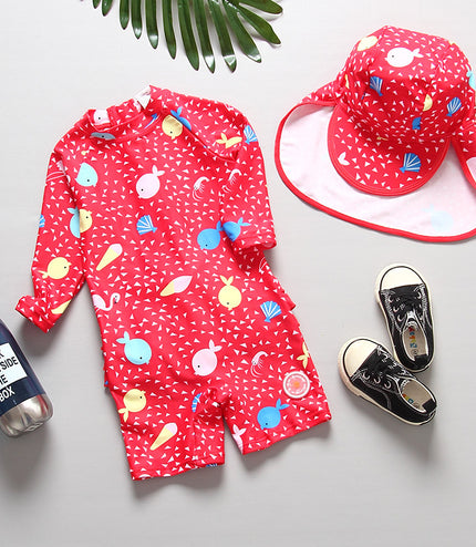baby girl infant sunscreen swimwear
