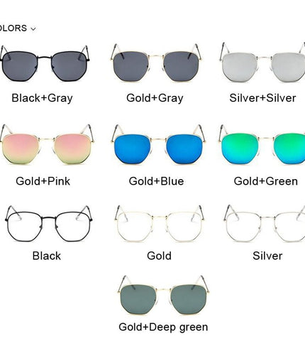 women's Hexagonal Sunglasses