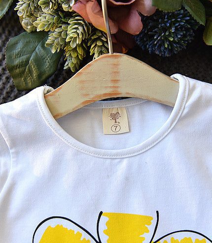 Girls two-piece summer children's clothing girls short-sleeved T-shirt