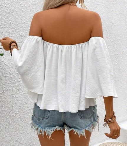 Casual Women's Loose Short Sleeved Blouse