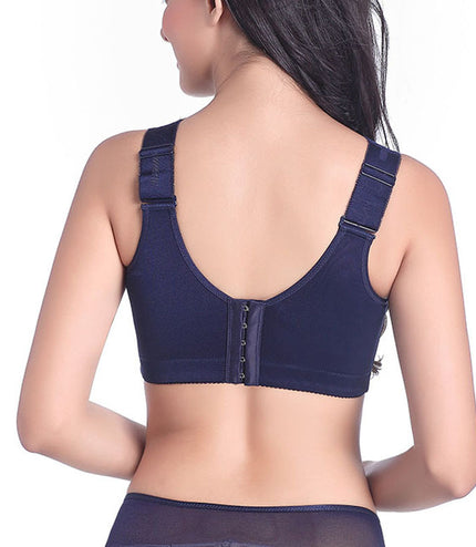 Oversized Bra Centerless Underwire Bra Wide Strap Adjuster Thin Large Cup Bra
