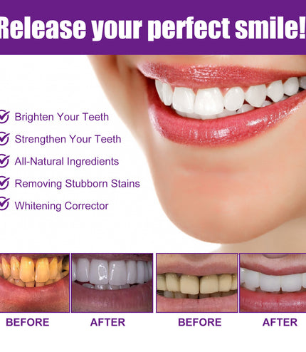 West&Month Purple Whitening Toothpaste Clean Stains Oral Odor Care Gums Whitening Teeth Toothpaste