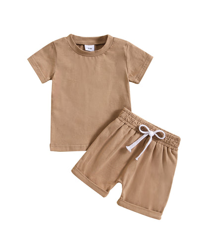 Children's Clothing Boys' And Girls' Short-sleeved Shorts Sports