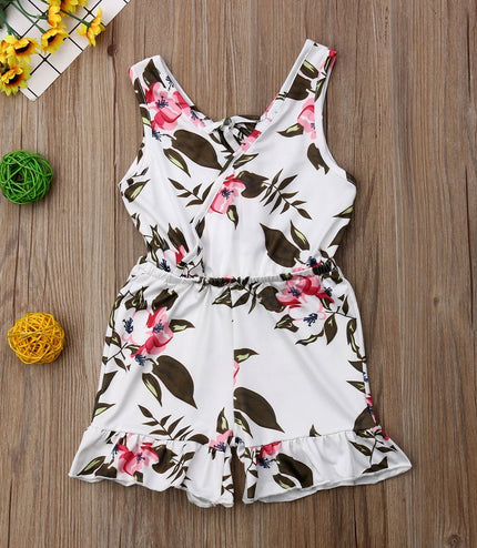 Summer Girls baby girl Floral Outfits Clothes
