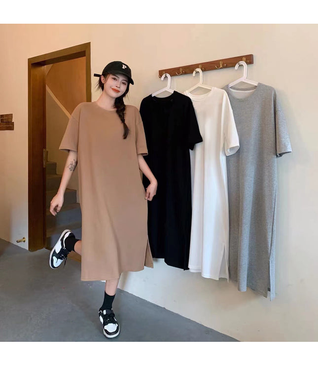 Plus Size Short Sleeve Casual Dress Women