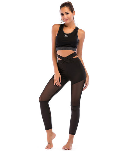 Waistline elastic yoga pants