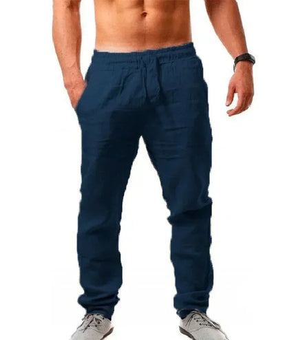 Men's Cotton Linen Wide-Leg Pants – Effortless Comfort &amp; Timeless Style