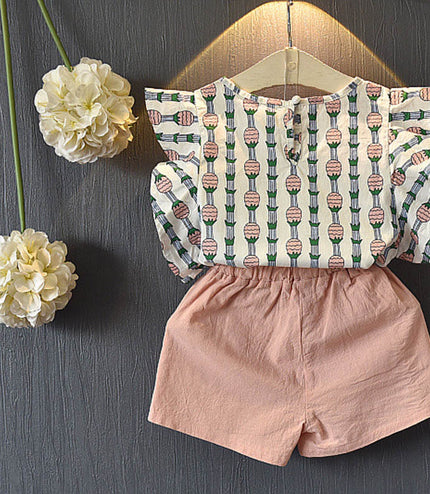 Kids Baby Girls Clothes New Short Sleeve T-Shirt Pants Dress