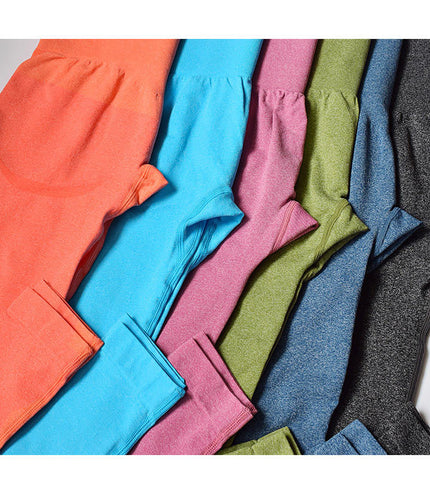 Elastic tight yoga pants high waist hip fitness pants