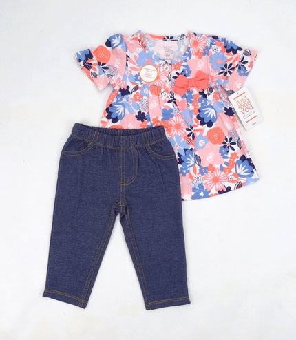 A Two-piece Set Of Jeans For Kids