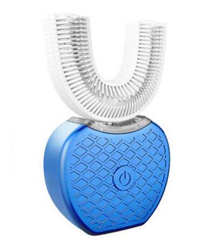 360 Degrees Intelligent Automatic Electric  Toothbrush Waterproof U Type Tooth Brush Whitening Blue Light USB Charging