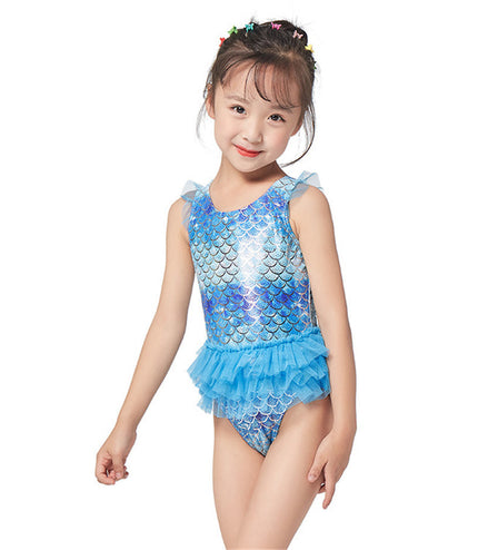 Mermaid Girls Swimsuit Children Swimwear