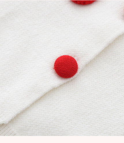 Two-piece Baby Girl Mink Wool Sweater Dress
