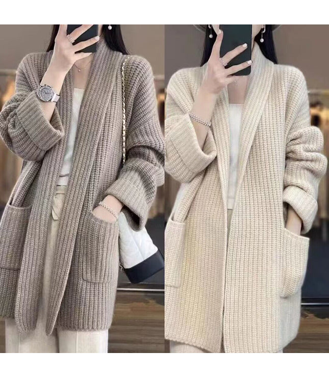 Plus Size Women's Sweater Cardigan Mid-length