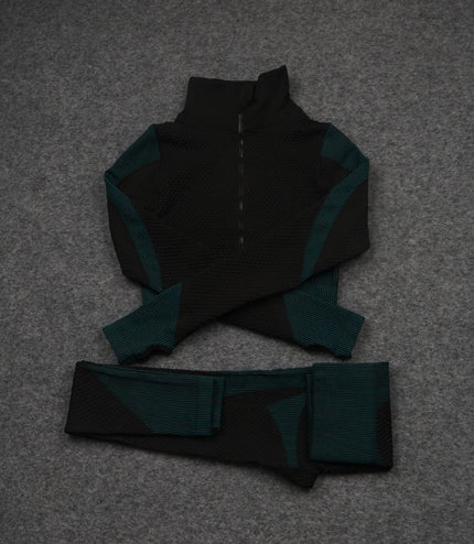 Three-piece Stretch Fitness Pants Sports Yoga Suit