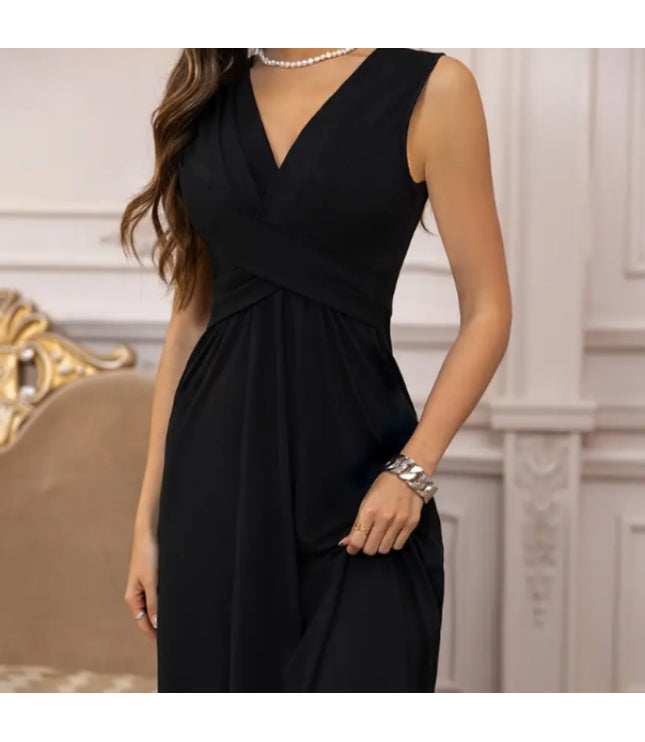 Casual Summer Solid Color Sleeveless Dress