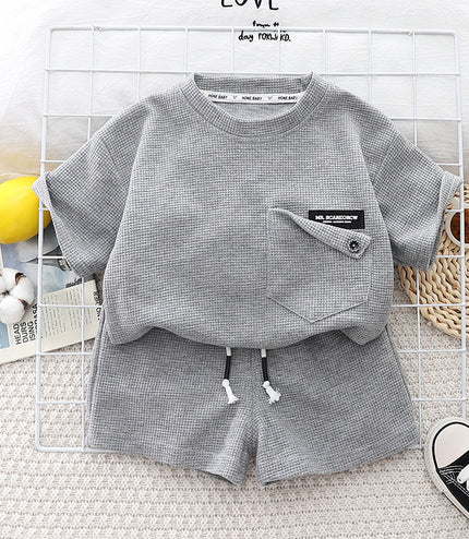 Children's Summer Clothing Casual Cotton Short Sleeve Two-piece Set