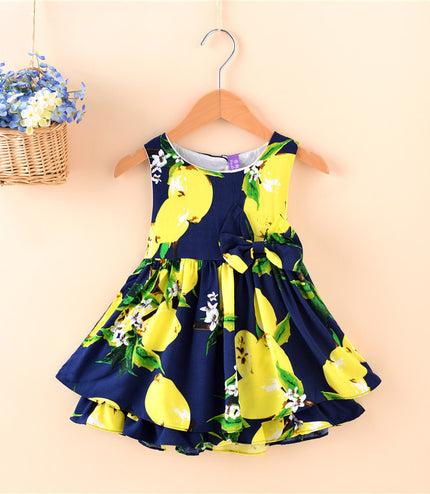 Direct Selling Summer Children's Wear, Sleeveless Sleeveless Princess Skirt, European And American Girl Dress, Foreign Trade Children's Skirt