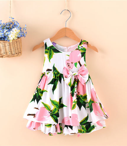 Direct Selling Summer Children's Wear, Sleeveless Sleeveless Princess Skirt, European And American Girl Dress, Foreign Trade Children's Skirt