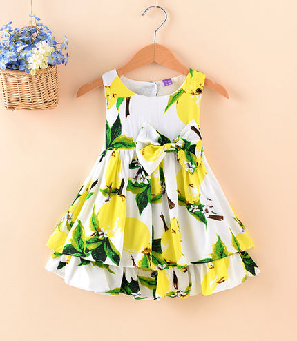 Direct Selling Summer Children's Wear, Sleeveless Sleeveless Princess Skirt, European And American Girl Dress, Foreign Trade Children's Skirt