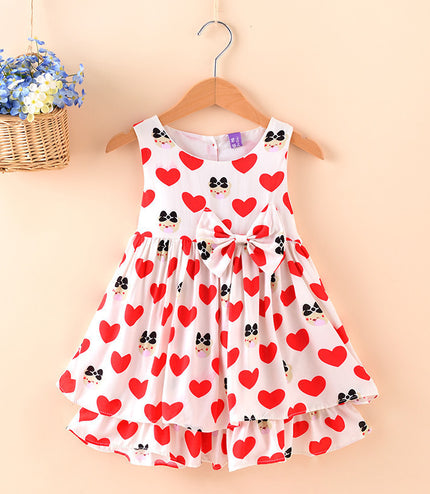 Direct Selling Summer Children's Wear, Sleeveless Sleeveless Princess Skirt, European And American Girl Dress, Foreign Trade Children's Skirt