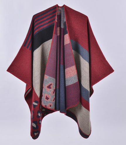 Autumn And Winter Scarf Versatile Lattice Ladies Travel Shawl