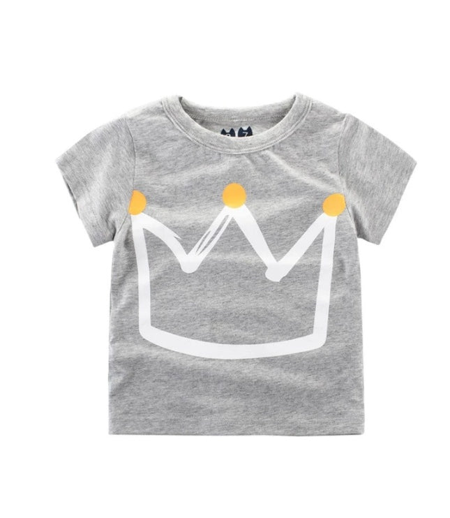 Children's Wear Summer New Korean Children's Boys Cotton T-shirt Men's Treasure In Children's Short Sleeves