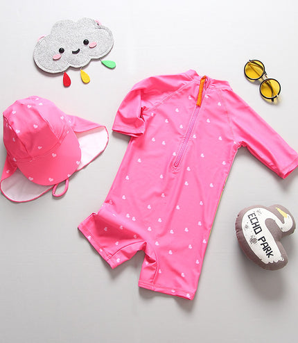 baby girl infant sunscreen swimwear